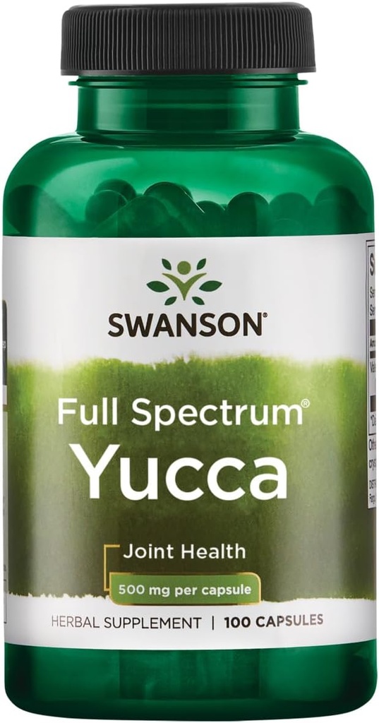 סוונסון Premium Brand Full Specturm Yucca 500 מיליגרם 100 קפסולות