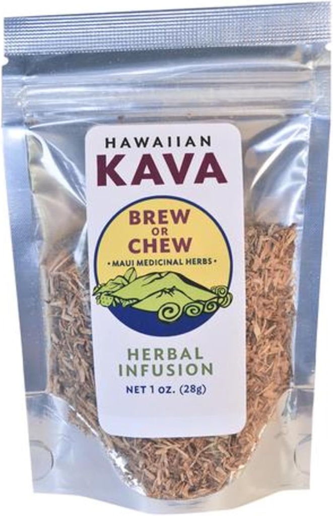 הוואי Kava Brew או Chew Piper Methysticum Root מן הוואי