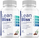 Lean Bliss Pills, Lean Bliss Reviews, Lean Bliss מתקדם גלולות פורמולה, Lean Bliss All Natural פורמולה תוספת קפסולות, Lean Bliss בריאות תמיכה (2 Pack - 120 קפסולות)