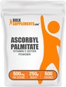 BulkSupplements.com Ascorbyl Palmitate אבקה - ויטמין C Ester, ויטמין C תוסף - Gluten Free, 500 מ"ג למשרת, 250g (Pack of 1)