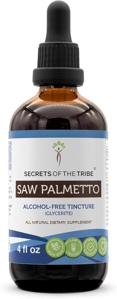 ראה את Palmetto Tincture Alcohol-Free Extract, Saw Palmetto (Serenoa Repens) Dried Berry (4 FL OZ)