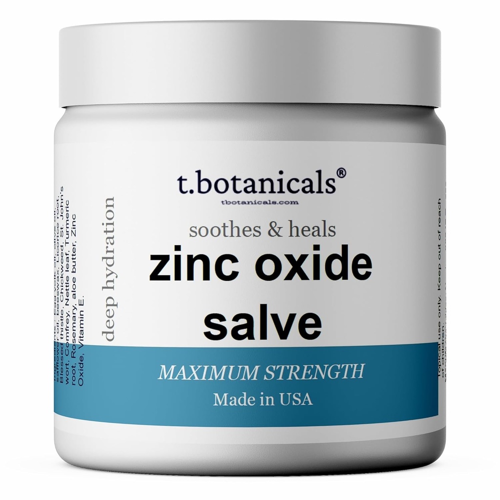 TSW Znc Balm Zinc Oxide Salve Soothing סיוע טבעי אוינטמנט שנעשה בארה"ב