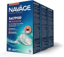 Navage SaltPod w / Alkalol (3 30Packs) - מיועד בלעדית עבור Navage Nasal Rinse - Sinus Rinse Alkalol Pods עבור הקלה מהירה (90 SaltPod Refills)