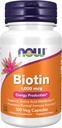 תוספי מזון עכשיו, ביוטין 1,000 mcg, Amino Acid Metabolism*, ייצור אנרגיה *, 100 קפסולות