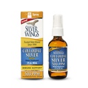נתיב טבעי שביל Silver Wings Colloidal Silver - תוספת תמיכה נוזלית תוספת - 500ppm (2500mcg) - 2oz Spray