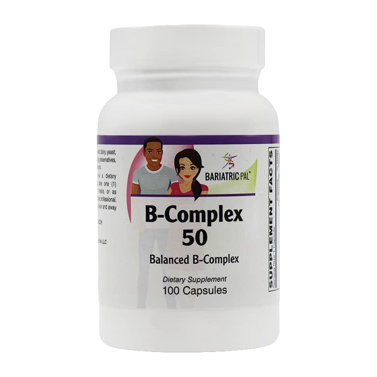 BariatricPal Sustained לשחרר B-Complex 50 קפסולות צמחוניות (100 הרוזן)