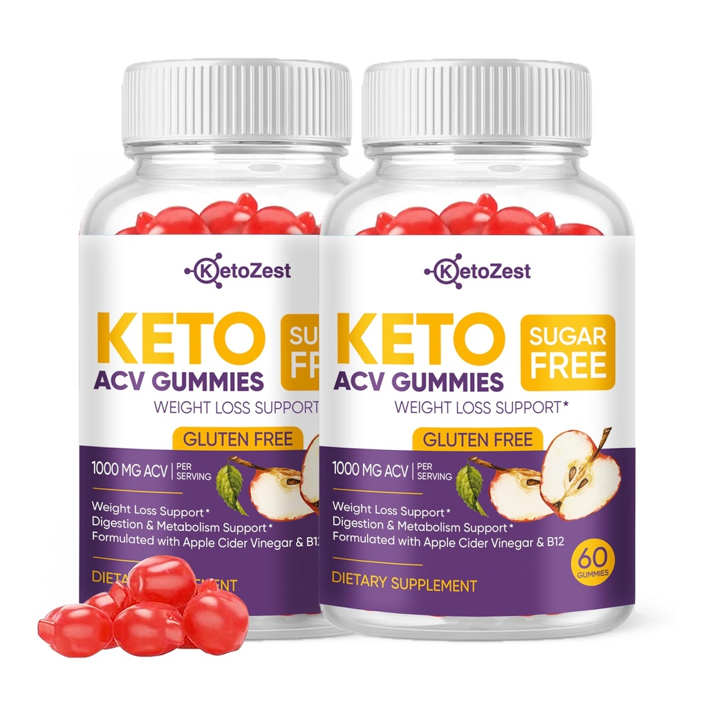 Keto Acv Gummies for Advanced Weight Loss & Belly Fat Burn - Pro Active Super Apple Cider Vinegarmies - Quick Fat Burner Diet for Women Men - Sugar Free & Gluten Free (1000MG)