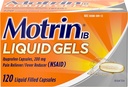 Motrin IB 200 מ"ג Ibuprofen נוזל Gel Pain Reliever / Fever צמצם עבור כאב וכאב, 120 ct