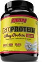 Man Sports ISO-Protein 100% טהור אבקת חלבון Isolate, Vanilla Ice Cream, 2 פאונד