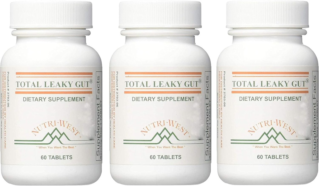 מזון צמחי - Total Leaky Gut 60 (3 Pack)