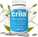 CRILA Prostate תוספים לגברים - 60 Ct. I Natural Formula for Fewer Toilet Trips* & Improved Sleep *, תמיכה ב-Prostateed Prostate with no Saw Palmetto Extract & No Side Effects