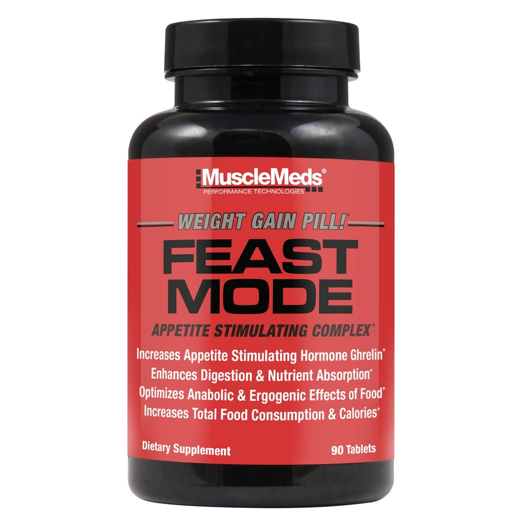 שרירים במצב חג Appetite Stimulant Weight Get Pills Digestive Enzymes בטוח ויעיל 90 Caps, Unflavored, 90 Count