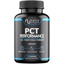 תוסף PCT עבור גברים, 3in-1 Post מחזור תמיכה & Natural Booster עם Estrogen Blocker, Liver תומך פורמולה, Made בארה"ב, עם Fenugreek, קרייזין, טונגקאט עלי, שביל החלב - 60 קפסולות