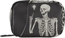 כדור הארץ Skeleton Pill Box 7 Day Pill Case Travel Pill Productionser Bag with Zipper Portable Weekly Case Size עבור ויטמין תוסף