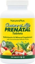 Natures Plus Source of Life Prenatal - 800 mcg Folate, 180 טבליות צמחוניות - All Natural Prenatal ויטמין & מינרלים עם Iron & Calcium - בריאות אופטימאלית ואנרגיה - Gluten-Free - 90 משרתים