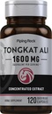 Piping Rockטונגkat Ali | 1600 מ"ג | 120 קפסולות | Longjack Extracted | Herbal Supplement | Non-GMO, Gluten Free