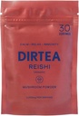 DIRTEA Reishi Mushroom אבקה | 2,000 מ"ג / משרת | אורגני, טבעוני ולא GMO | Sleep Quality, Stress & Immunity Support