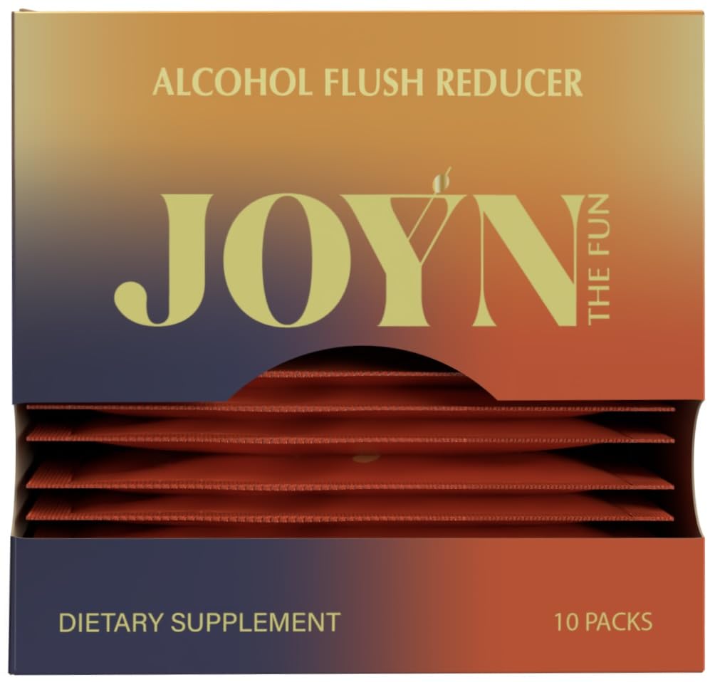 JOYN תוספת לאלכוהול פלוש מניעת, Detox, Liver Support, Asian Glow Relief; Feel Better Before & After Drink | ויטמין עם DHM, Milk Thistle, Glutathione, ויטמין B12