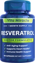 תוספת של Resveratrol 1200mg High Potency - אורגני Trans Resveratrol עם Absorption משופרת עבור תוספי בריאות סלולרי וקוגניציה - Non GMO השוואת 1200 מ"ג לאחרים 500 מ"ג או 1000 מ"ג