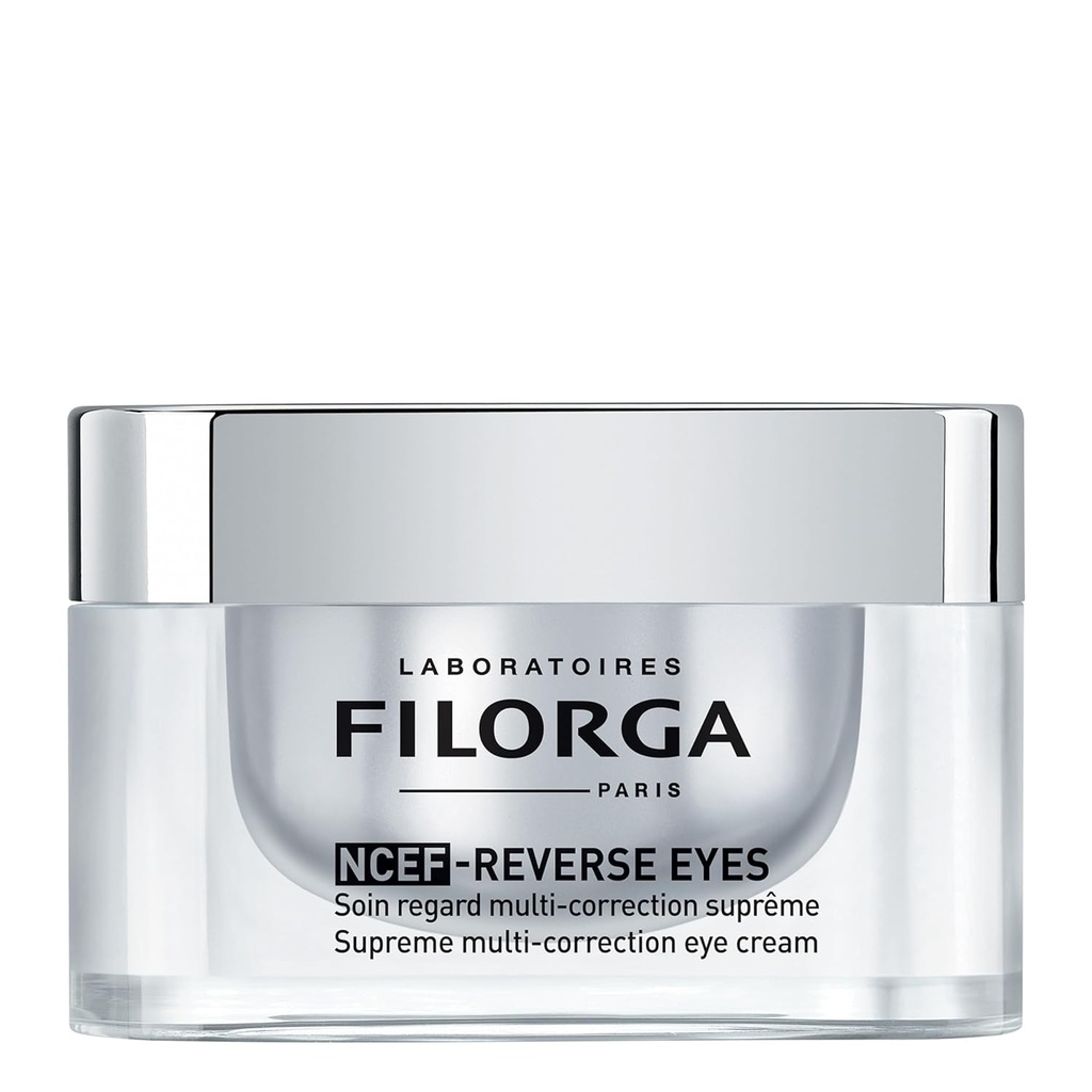 פיליפורגה NCEF-Reverse Eyes Multi-Correction Anti Aging Eye Cream, עם Hyaluronic Acid, Collagen, ויטמין C כדי להפחית קמטים, מעגלים אפלים, ו Puffiness ו Boost Eye Moisturizing, 0.5.