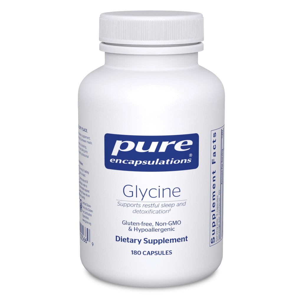 Pure Encapsulations Glycine - תמיכה שינה ו Liver Detox * - Liver תוסף - טבעוני & Gluten-Free - 180 קפסולות