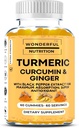 אלביס את המסע שלך Turmeric, Curcumin, וחניכיים ג'ינג'ר: תוספי מזון סופר מזון עשירים עם Black Pepper Extract - 60 מסטיקנים