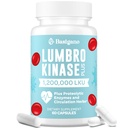 תוסף Lumbrokinase, 1.2 מיליון LKU - 120 מ"ג קפסולות, Potent Nattokinase Alternative with Proteolytic Enzymes and Herbal בלנדר
