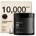 קפסולות Garlic עם 10,000mcg Allicin - Odorless - 50:1 לחלץ עבור ספיגה מקסימלית - מחלקת צד שלישי נבדק - 60 קפסולות צמחוניות