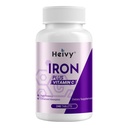 Heivy Ferrous Sulfate 325 מ"ג (Iron 65 מ"ג), תוסף ברזל גבוה לנשים וגברים, כדורי ברזל עם ויטמין C, Ferrous Sulfate, non-GMO - 240 טבליות שנעשו בארה"ב