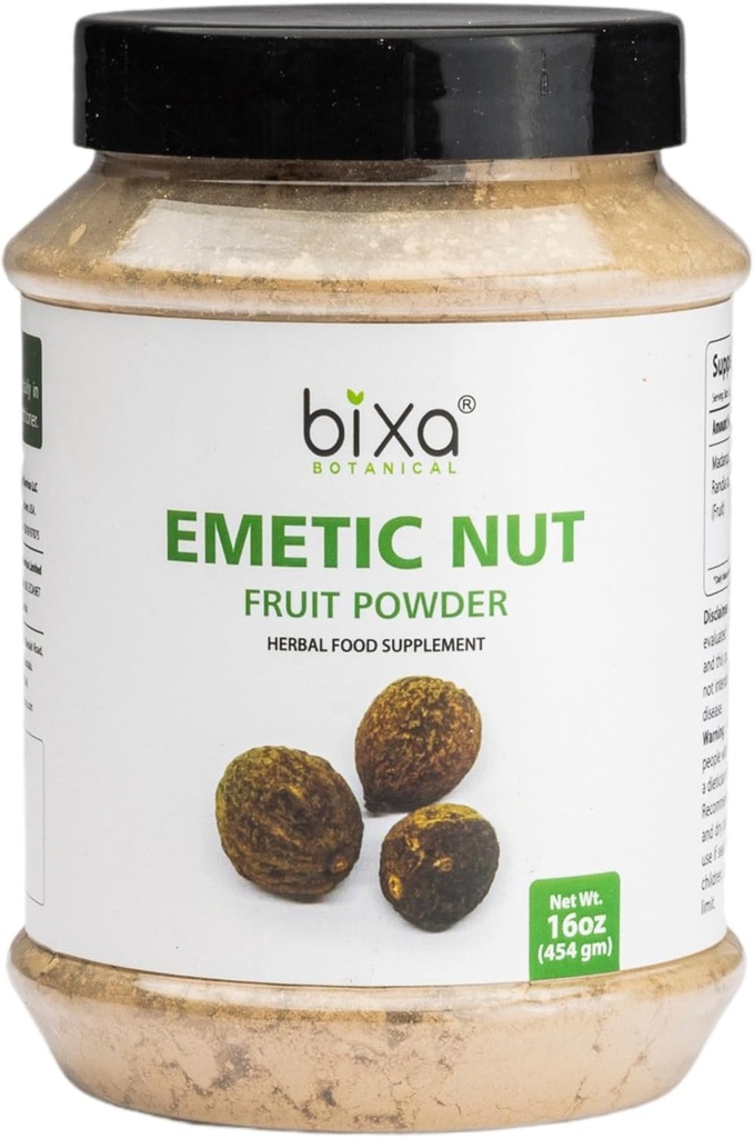 דוקסה BOTANICAL Emetic Nut אבקת; רנדיה dumetorum | 1 פאונד / 16 OZ | מקדם הסרת הרעלים | Ayurvedic Herbal | Getten Free, non-GMO, טבעוני, 100% טהור.