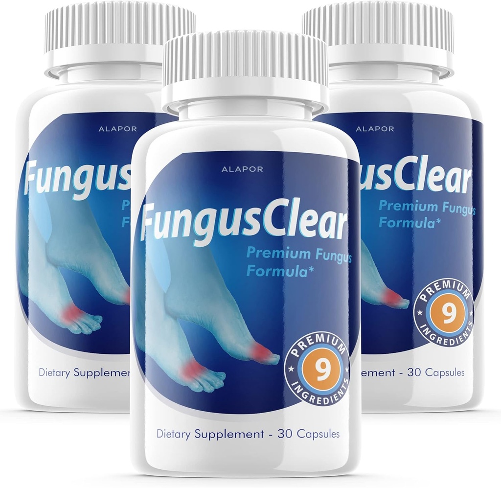 (3 Pack) Fungus Clear - Probiotic Pills, Advance Formula Fungusclear כמוסות, מקס, עבור 90 ימים אספקה.