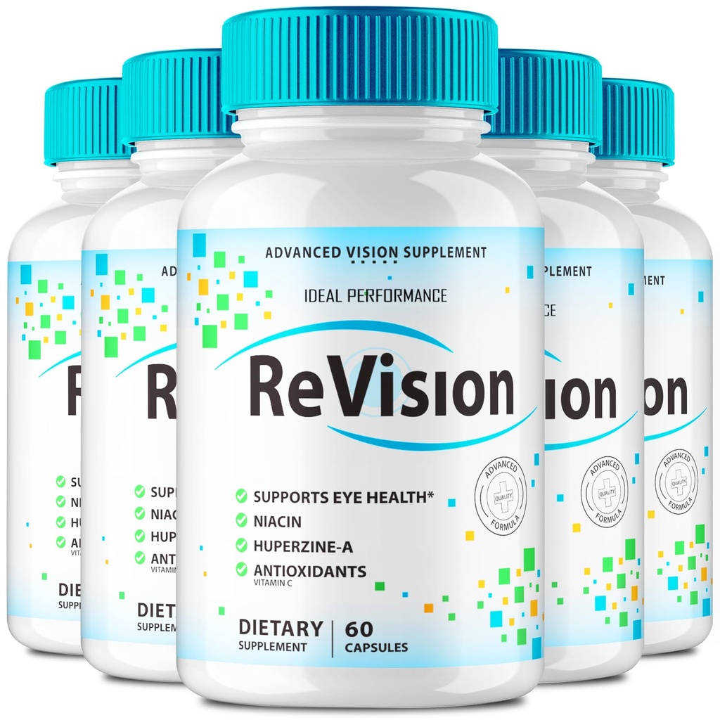 הרעיוןL PERFORMANCE (5 Pack) Revision Eye Supplements Advanced Vision 2.0 Eye Care Complex כמוסות ויטמין Pro (300 קפסולות)
