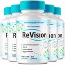 הרעיוןL PERFORMANCE (5 Pack) Revision Eye Supplements Advanced Vision 2.0 Eye Care Complex כמוסות ויטמין Pro (300 קפסולות)