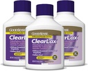 Good Sense ClearLax, Polyethylene Glycol 3350 אבקת עבור פתרון, Osmotic Laxative, 53.7 Oz, Pack of 3