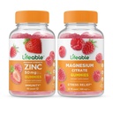 Lifeable Zinc 50mg + Magnesium, Gummies Bundle - גדול Tasting, ויטמין תוסף, Gluten Free, GMO חינם, Chewable Gummymymy