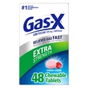 Gas-X תוספת כוח צ'וג גז טבליות עם Simethicone 125 מ"ג, צ'רי - 48 הרוזן