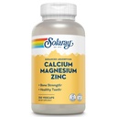 SOLAרי Calcium Magnesium Zinc תוסף - עם Calcium 1000 מ"ג, Magnesium 500 מ"ג - עצם בריאות, תפקוד שרירים, בריאות הלב ותמיכה החיסון - טבעוני, 60 יום ערבות, 62 משרתים, 250 VegCaps, 250 VegCaps