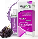 אורורה Nutrascience Micro-Liposomal נוזל Glutathione, Immune & Antioxidant Gut בריאות תמיכה תוסף, 500 מ"ג לכל המשרת, Gluten Free, non-GMO, Sugar-Free, 10 Single-משרתת Packets