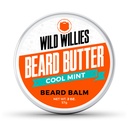 Wild Willies Premium Beard Balm for Men, Leave-Inter Conditioner עם רכיבים אורגניים, לקדם צמיחה, להסיר את Itch & Dandruff - שחזורים Moisture - Cool Mint, 2 Oz
