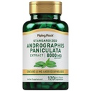 Piping Rock Andrographis Paniculata לחלץ | 8000 מ"ג | 120 קפסולות | תקן Herbal תוסף | Non-GMO, Gluten Freeten Freeten