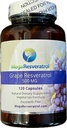 Mega Resveratrol Red Grape Skin, Piceid Resveratrol, Water-Soluble/High Absorption/Boosts Nitric Oxide. 500 מ"ג לכל קפסולה. תשלום מוסמך. לא חומרים "לא פעילים" רעילים. Keto, טבעוני, non-GMO.