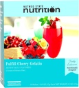 Nutmeg State Nutrition - High סיבים לשתות Mix, Low Calorie, Fat Free, Decaffeinated, Sugar Free, באופן טבעי פלבדור, חלבון אידיאלי Compatible, Aspartame Free, 10 משרתות Per Box (Cherry Gelatin)