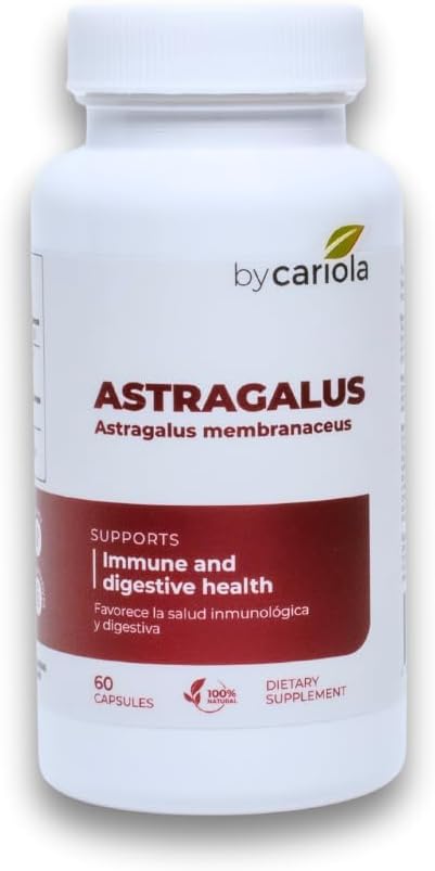 Astragalus Root כמוסות - Immune & Digestive Support Supplement - Natural Formula, Boosts Energy, משפר את העיכול - Astragalus Membranaceus - 60 Count (30 משרתים)