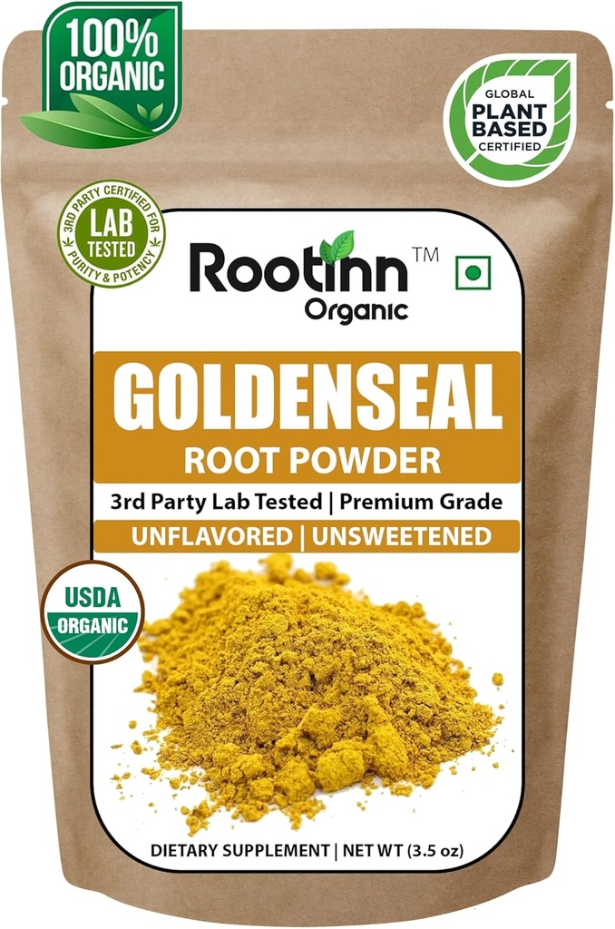 אבקת זהב - 3.5 oz, 100 משרתים *Lab Tested / USDA אורגני * אבקת שורש טבעי טהור