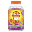 Metamucil Kids Fiber Gummies, No Sugar הוסיף, 5g Prebiotic Plant-מבוסס על סיבים צמחיים, מעורב ברי פלבדורד, 120ct Gummies