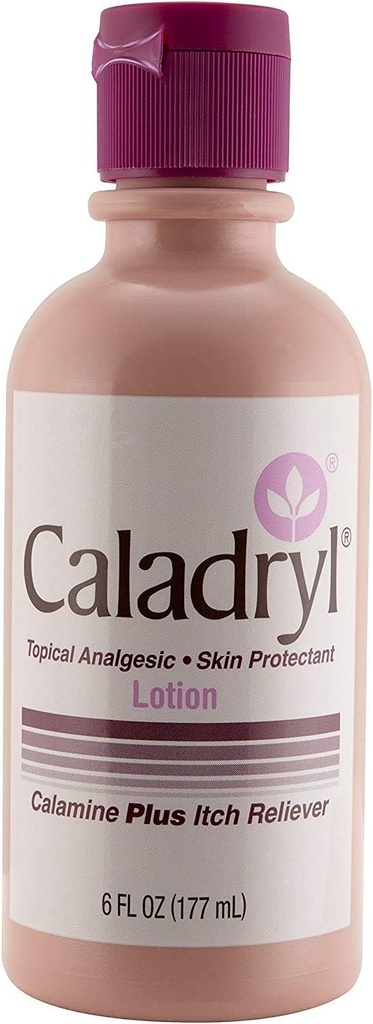 קלדריל פינק Calamine Skin Protectant Plus Itch Relief, 6 Ounce Bottle (2 Packs(6.0 Ounce)