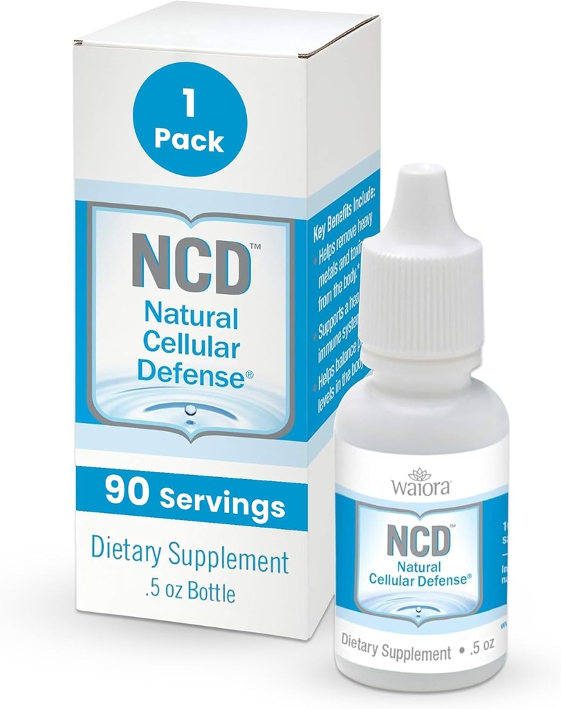 Waiora NCD Zeolite נוזל טיפות - טהור Zeolite Binder עבור Immune Boost, Gut ניקוי, pH Balance, התוסף הנוזלי הטוב ביותר עבור גברים ונשים, pH Balance, ניקוי טיפות (0.5oz, 90 משרתים)