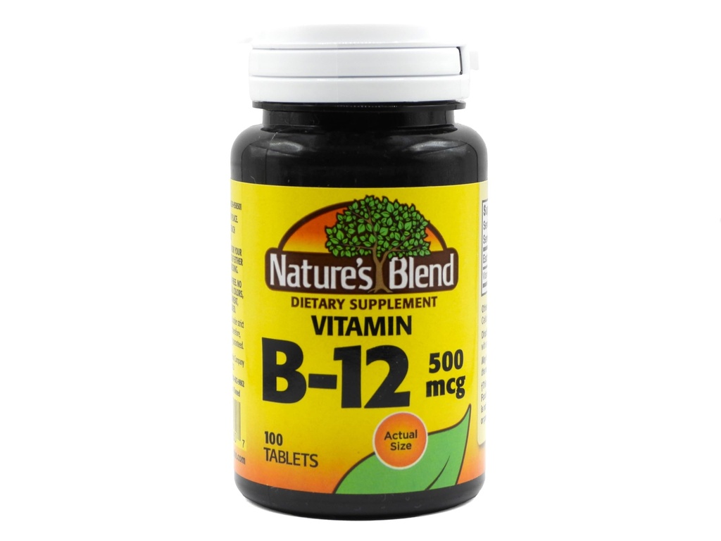 ויטמין B-12 500 mcg 100 טבליות