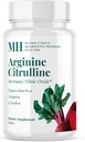 MICHAEL'S Health Naturopathic תוכניות Arginine Citrulline - 90 טבליות - מגבירה את Nitric Oxide - עם שורשים אורגניים - 30 משרתות