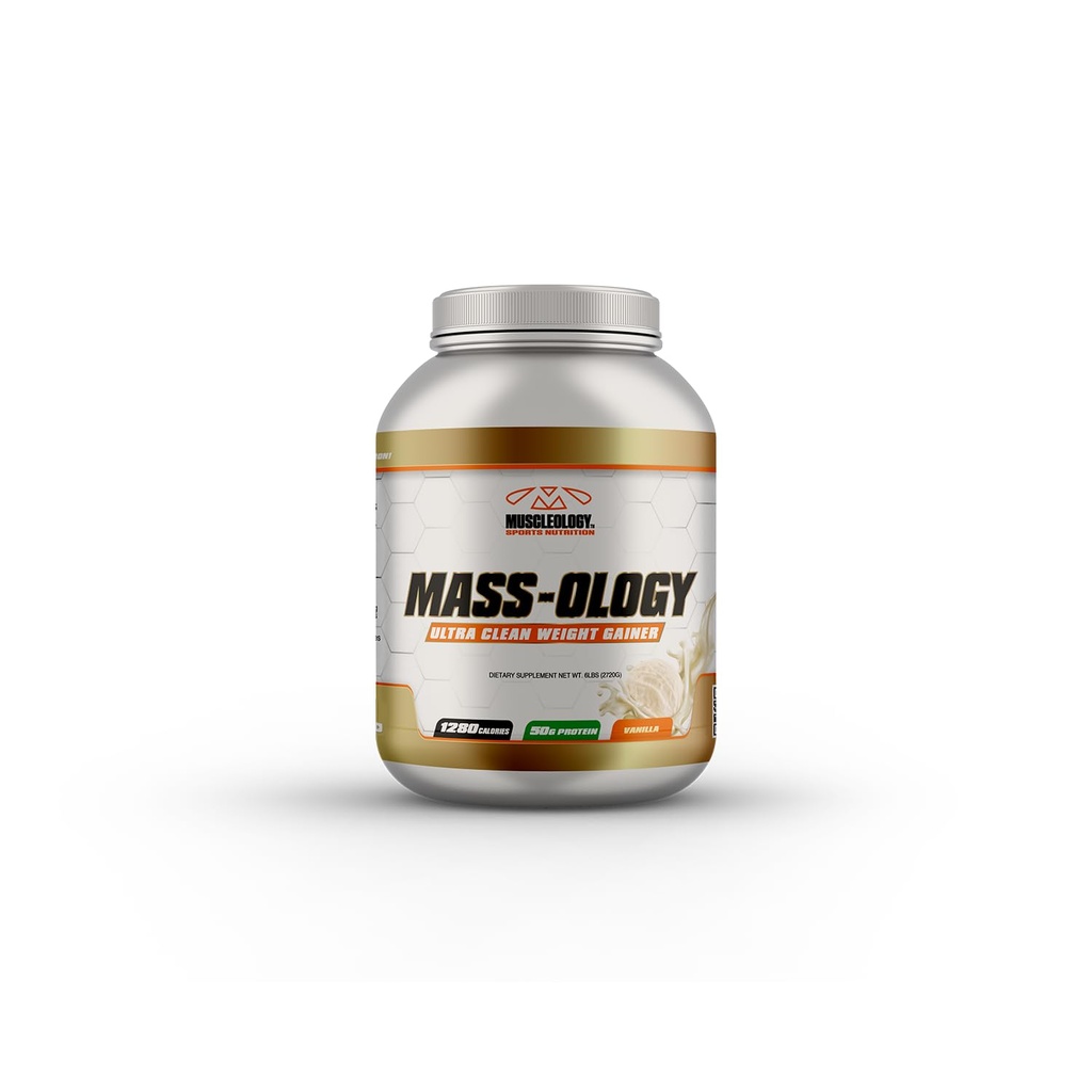 MUSCLEOLOGY משקל מקבלר | אבקת חלבון Whey | שריר בונה לגברים ונשים | Vanilla, 7.8 lbs